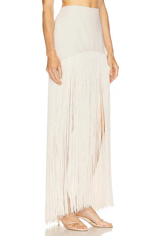 Goldie Maxi Skirt in Ecru | Revolve Clothing (Global)