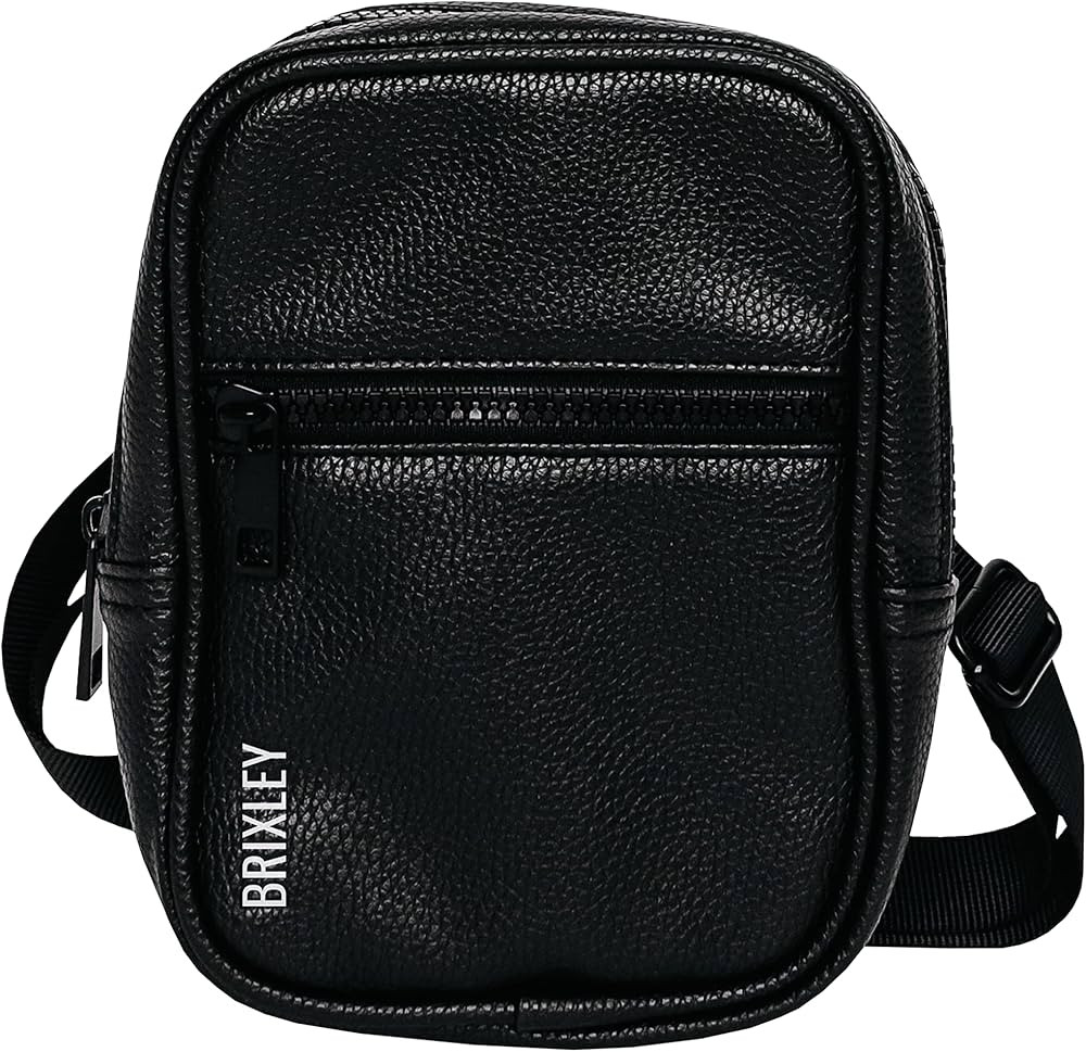 Brixley Leather Crossbody Bag Sling Purse for Women Men Girls Travel, Multi Position Fanny Back P... | Amazon (US)