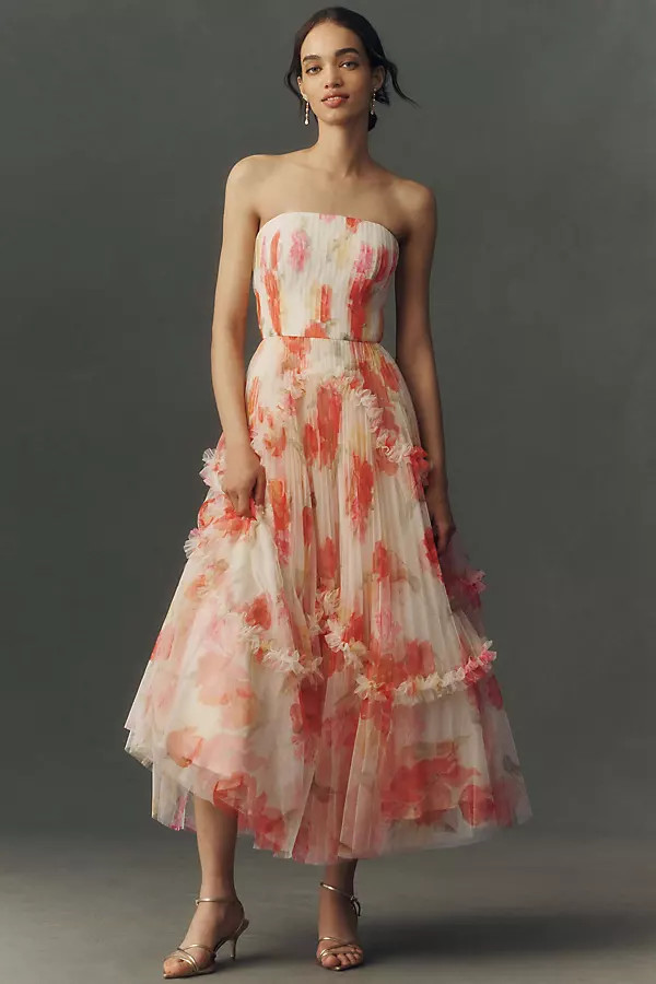 Hutch Strapless Bustier Maxi Dress | Anthropologie (US)