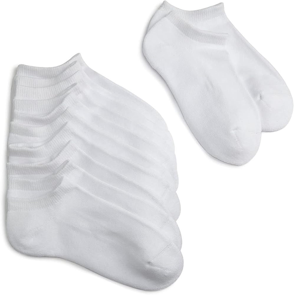 Jefferies Socks Girls' Seamless Sport Half Cushion Low Cut Socks 6 Pack | Amazon (US)