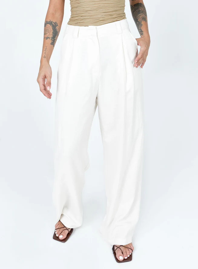 La Quinta Pant Off White | Princess Polly US