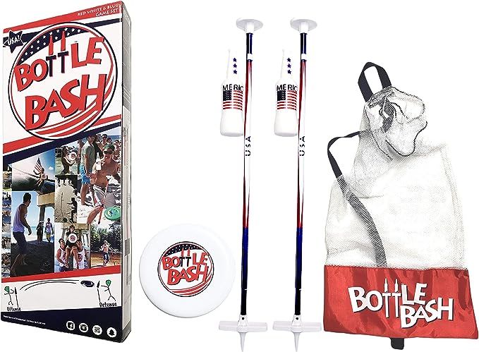 Bottle Bash Standard Outdoor Game Set – New Fun Disc Toss Game for Family Adult & Kid to Play a... | Amazon (US)