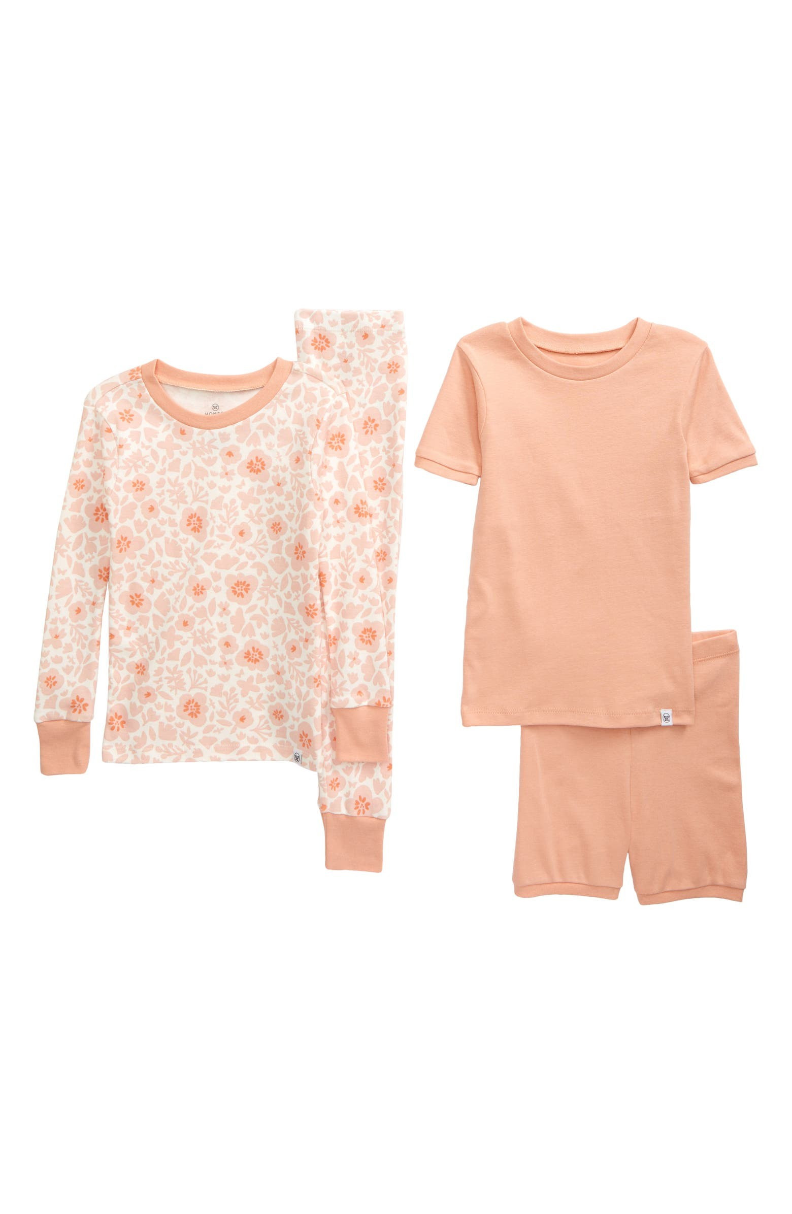 2-Pack Organic Cotton Fitted Two-Piece Pajamas | Nordstrom