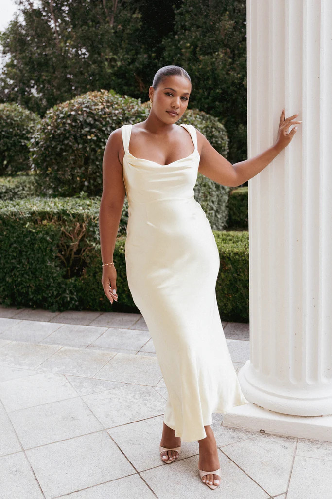 Margot Maxi Dress - Lemon | Petal & Pup (US)