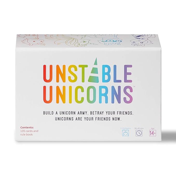 Unstable Unicorns Card Game - A strategic card game and party game for adults & teens | Amazon (US)