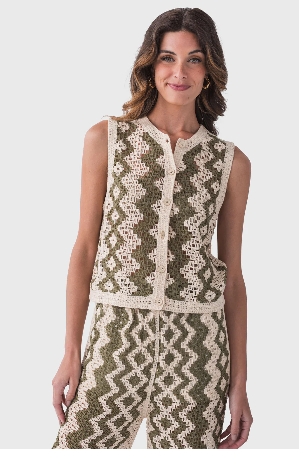 RD Style Crochet Button Up Top | Social Threads