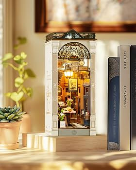 Rolife DIY Book Nook Kits for Adults, Miniature Dollhouse Booknook Kit, 3D Wooden Puzzle Creative... | Amazon (US)