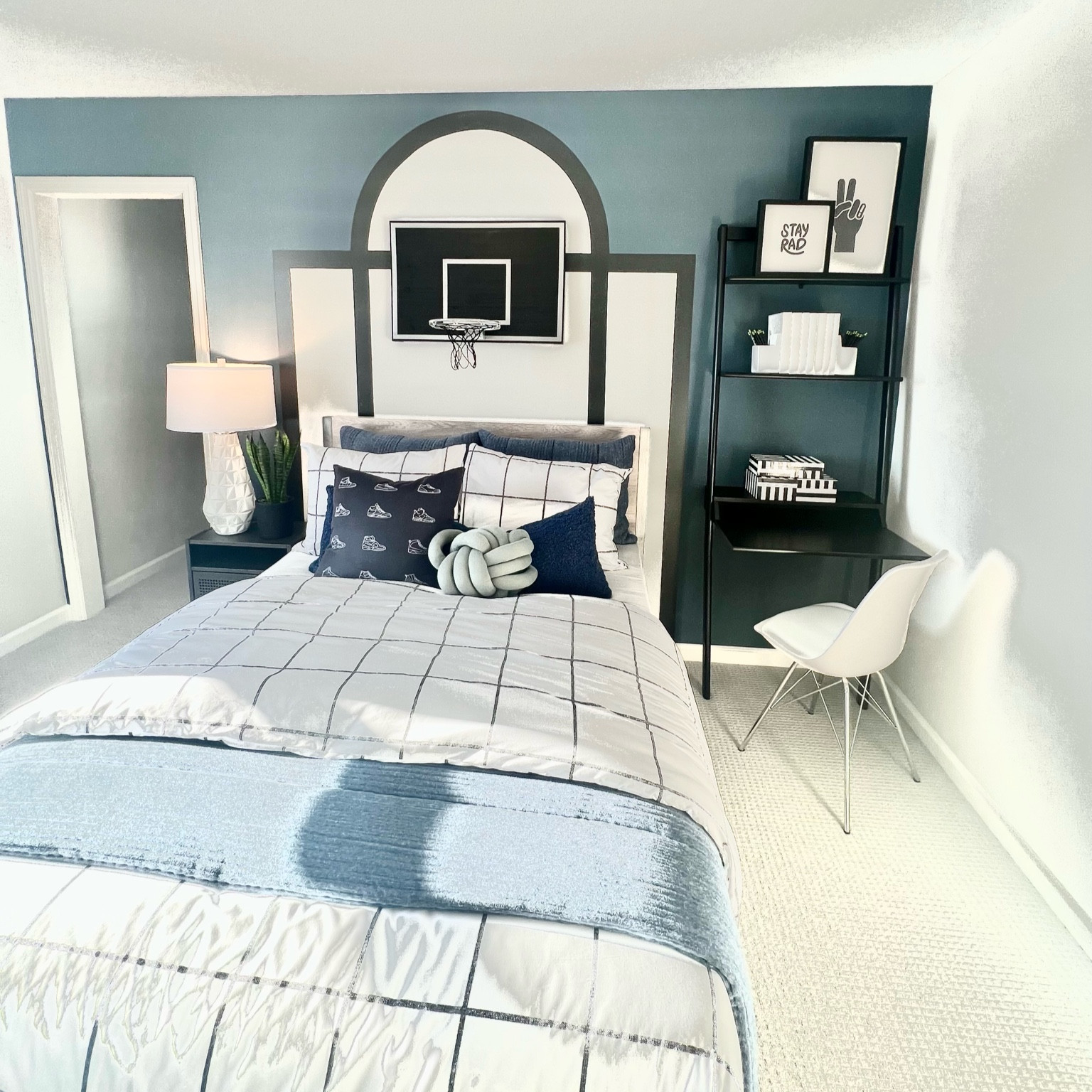 Boys/ teen basketball bedroom, boys bedroom furniture, desk, loft, bed, sports.

#LTKsalealert #LTKkids #LTKhome