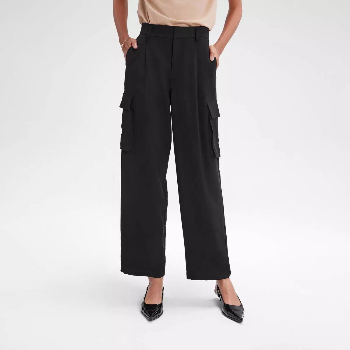 Women's High-Rise Straight Leg Cargo Pants - A New Day™ Camel XL | Target