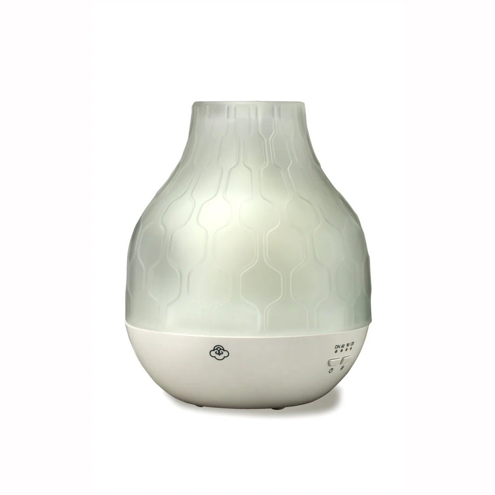 Serene House Loch Frosted Glass White Ultrasonic Aroma Diffuser | Sabavi Home