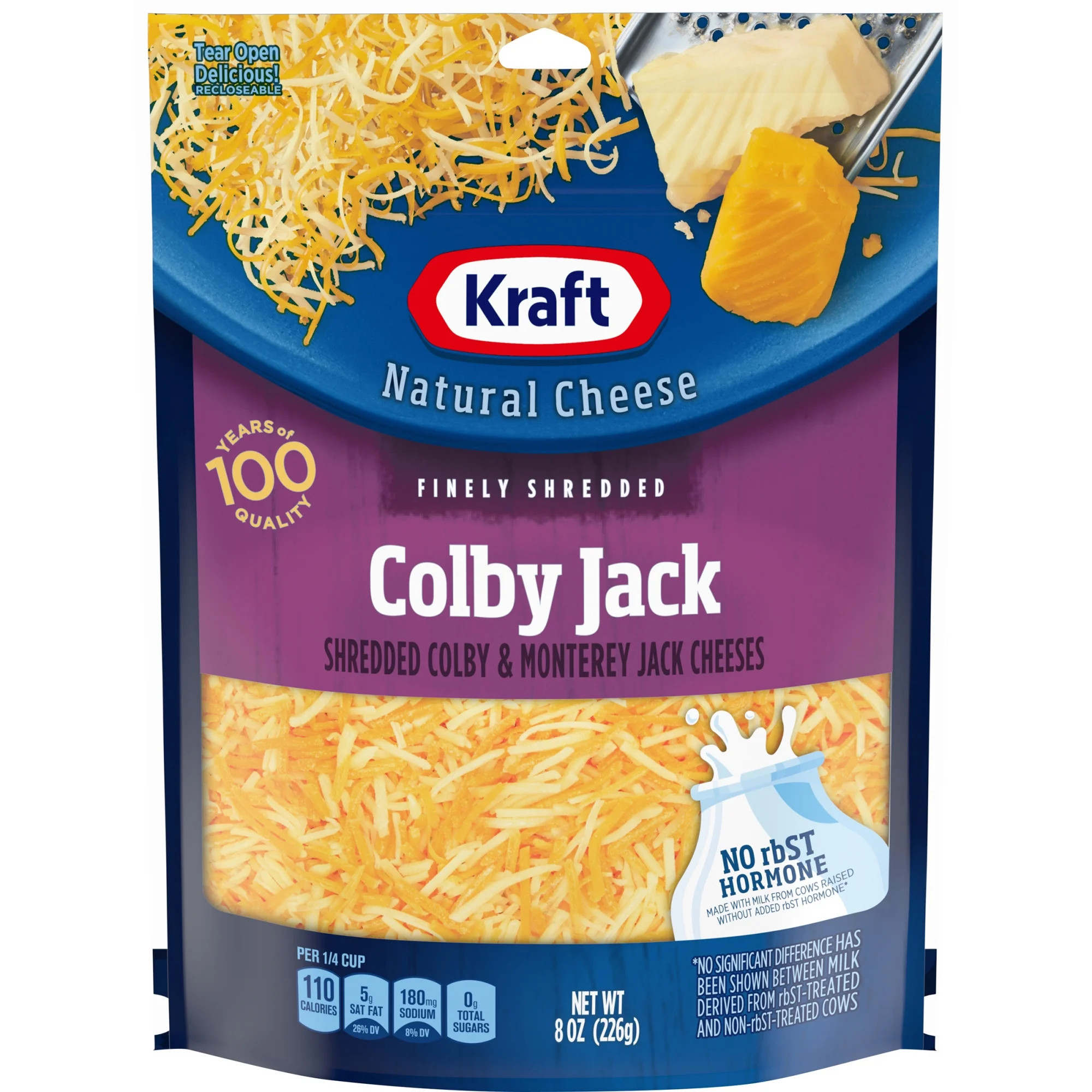 Kraft Colby Jack Finely Shredded Cheese, 8 oz Bag | Walmart (US)