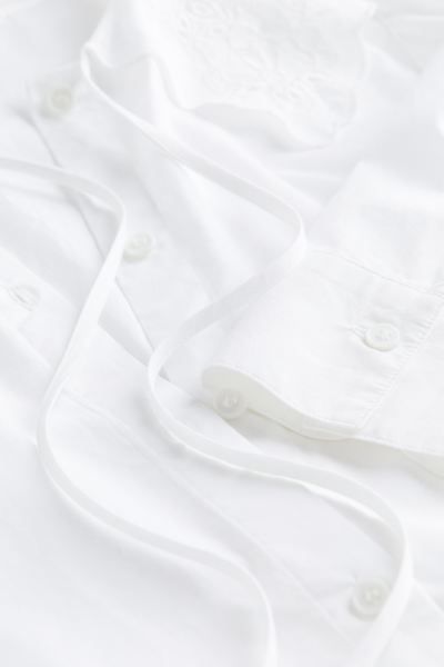 Cotton Shirt with Peter Pan Collar | H&M (US + CA)