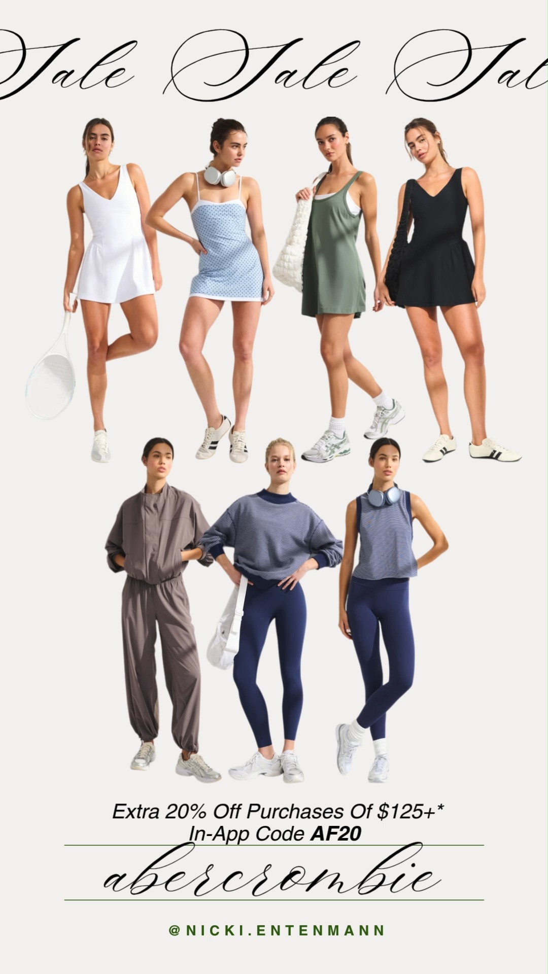 
Gemini said
Elevate your movement with an extra 20% off Abercrombie activewear using code AF20 on orders over $125. These exercise dresses and chic sets make every workout look effortlessly cool.

#abercrombie #abercrombiestyle #activewear #workoutootd #athleticwear #athleisure #fitnessfashion #salealert #sportychic #gymgirloutfit 

 #LTKfitnessgoals #LTKActive #LTKSaleAlert