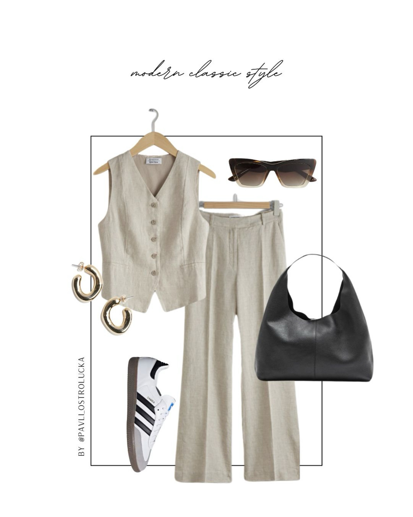 Summer is for linen sets and I absolutely love this one with tailored linen pants and linen waistcoat. How chic it looks with adidas samba and black accessories? 🫶🏼

#LTKsummer #LTKeurope #LTKbag