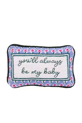 Furbish Studio Be My Baby Mini Needlepoint Pillow from Revolve.com | Revolve Clothing (Global)
