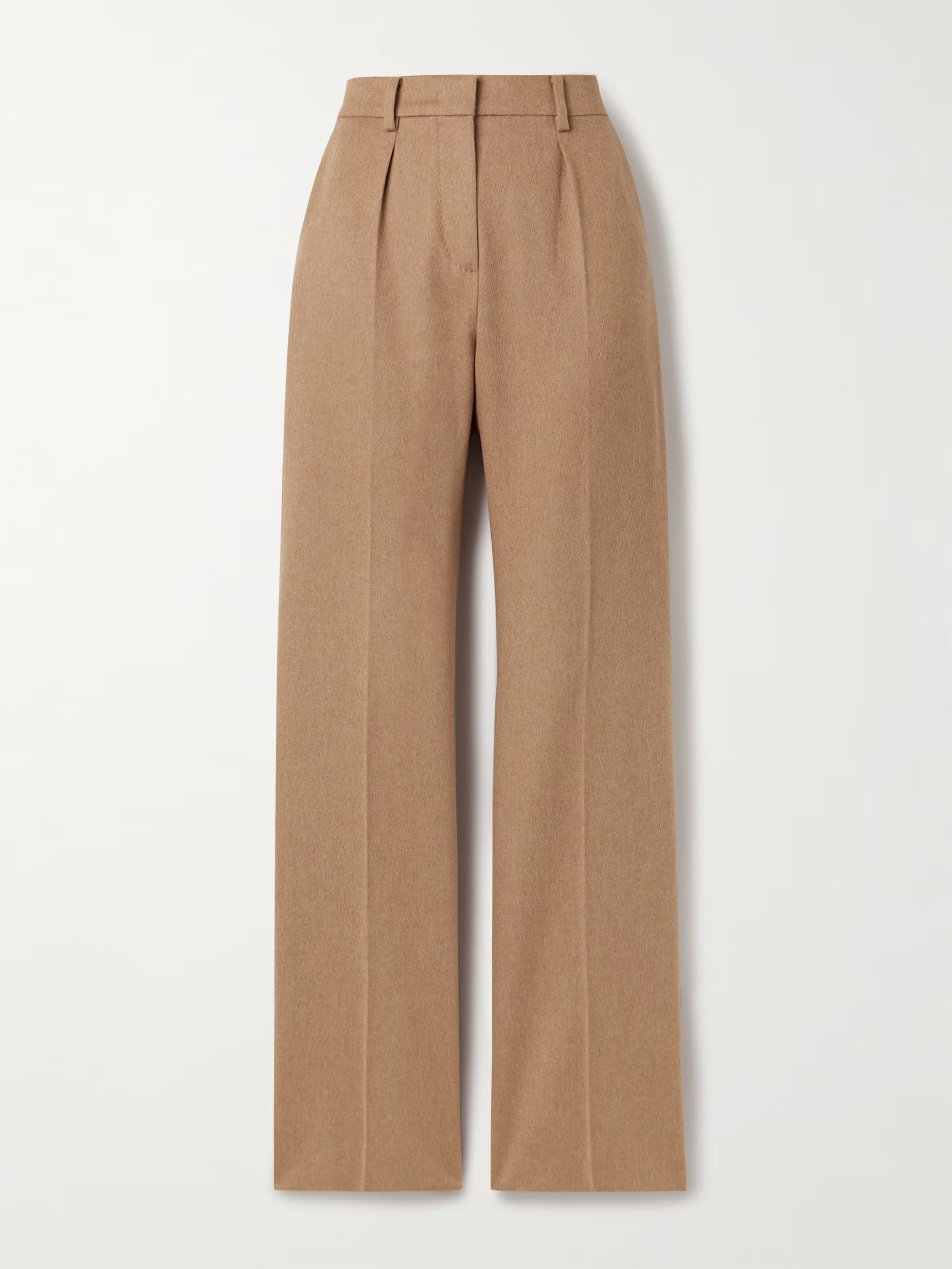 Camel hair straight-leg pants | NET-A-PORTER (US)
