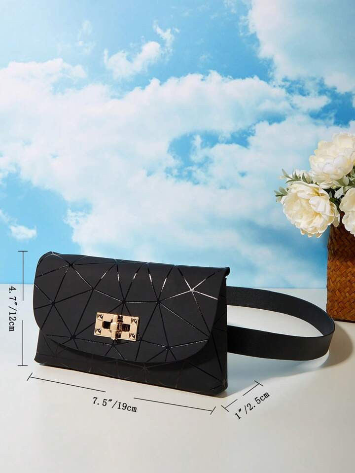 Mini bolso de cintura acolchado con textura y hebilla | SHEIN