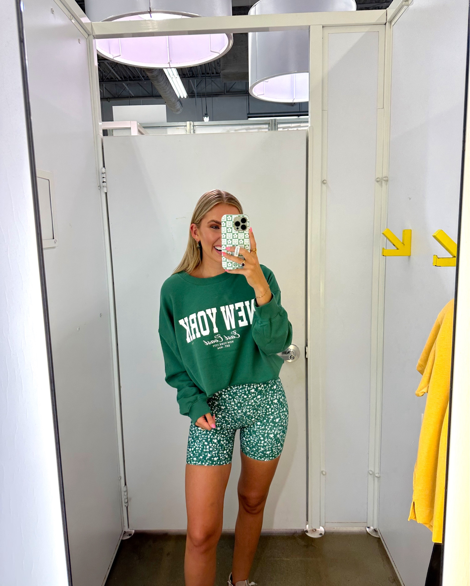 Currently obsessed with GREEN! Wearing a large in the sweatshirt for an oversized fit and a small in the bike shorts, high-waisted and stretchy! I love old navy athletic wear!

Summer Outfit 
Activewear 
Old Navy 
Old Navy Activewear 
Moreewithmo

#LTKBacktoSchool #LTKFindsUnder50 #LTKActive