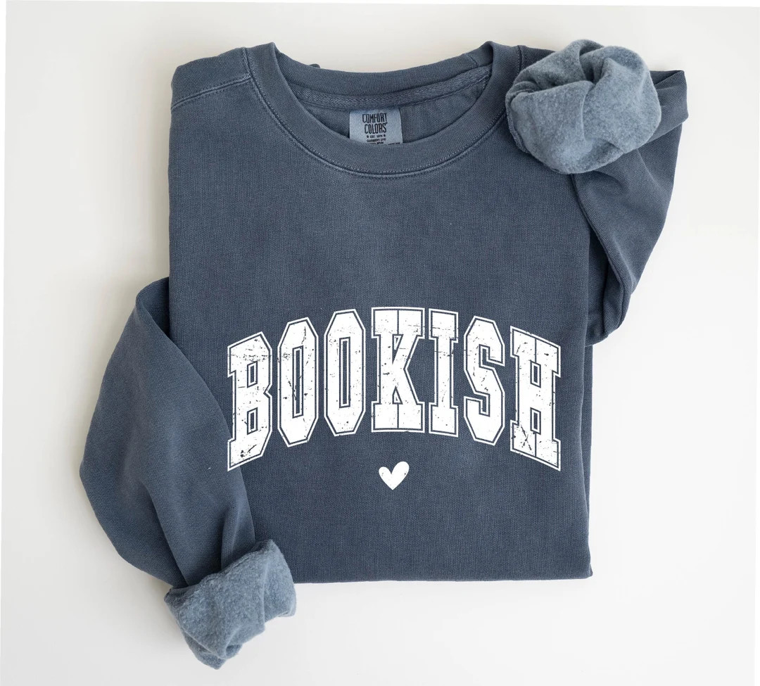 Bookish Sweatshirt, Bookworm Sweatshirt, Book Nerd Shirt, Book Lover Shirt, Bookish Gift, Christm... | Etsy (US)