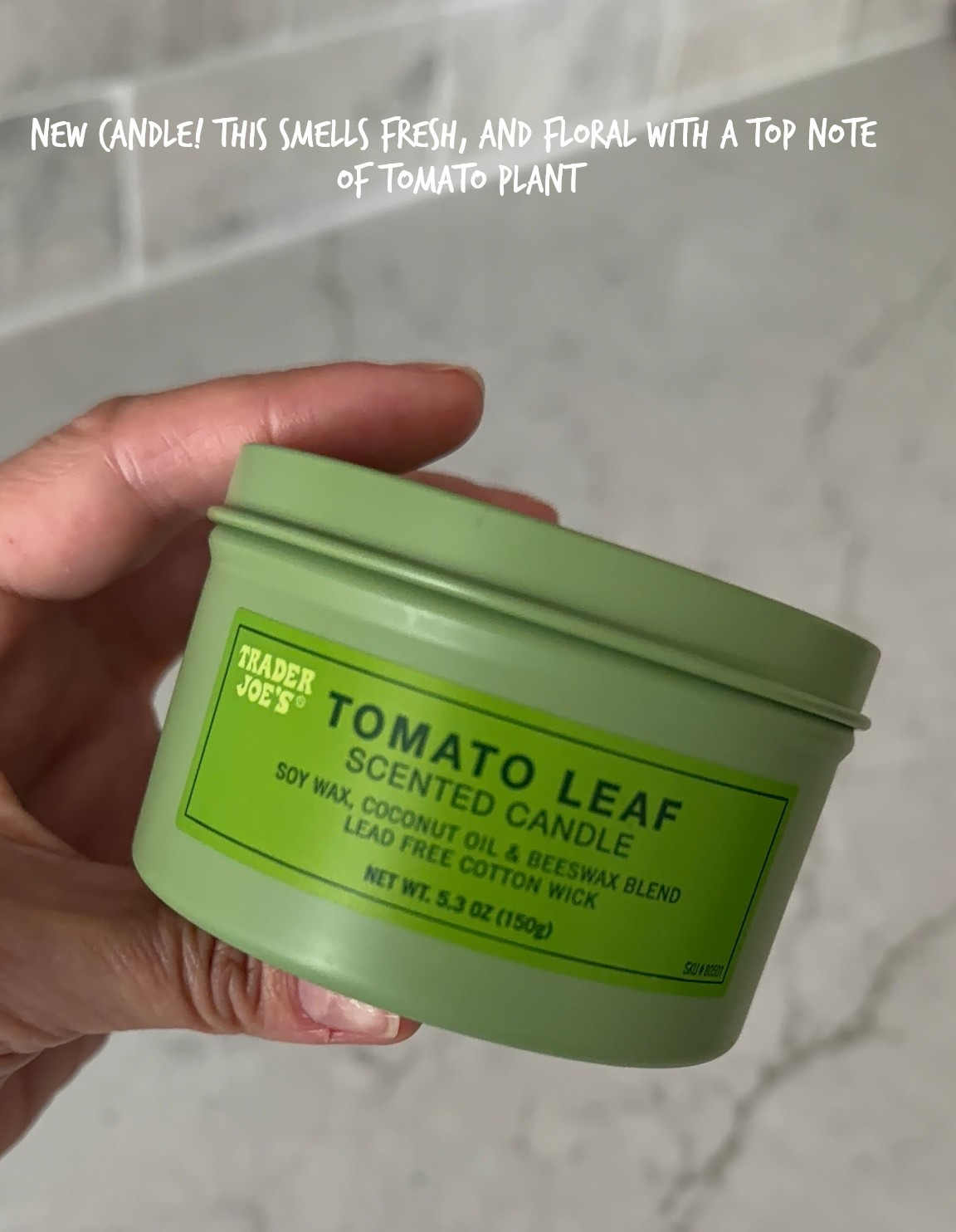 Trader Joe’s candle
Tomato plant scent 
Spring and summer home decor
Hostess gift

#LTKHome #LTKMens #LTKfoodie