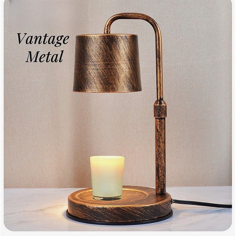MEHOOM Candle Warmer Lamp, Adjustable Vintage Metal Lamp Candle Warmer with Timer, Dimmable Wax M... | Walmart (US)