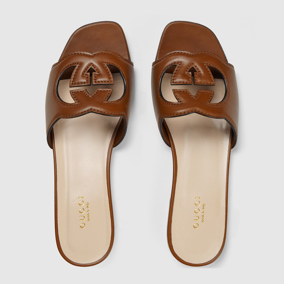 Women's Interlocking G cut-out slide sandal | Gucci (US)