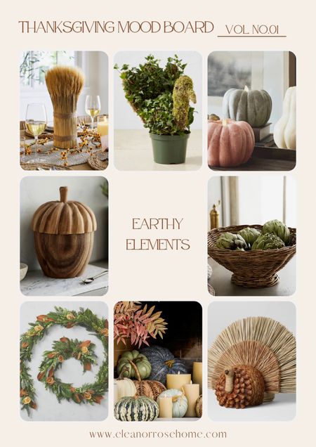 Earthy element ideas for Thanksgiving decor.

#LTKhome #LTKstyletip #LTKSeasonal