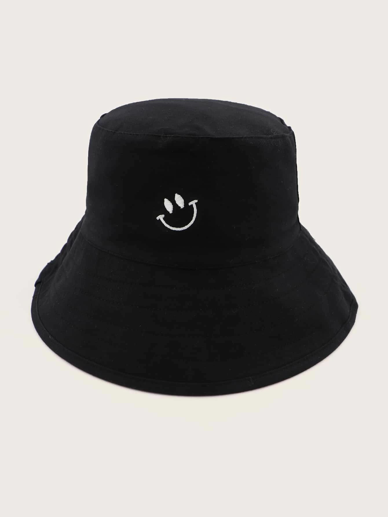 Smile Embroidered Bucket Hat | SHEIN