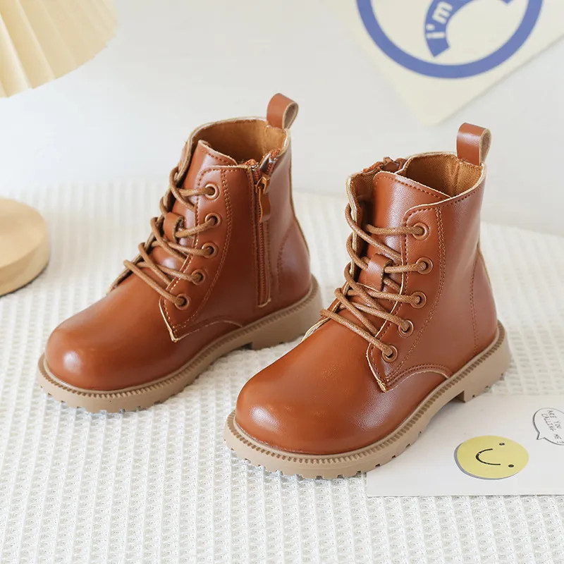 Toddler & Kids Side Zipper Combat Boots | PatPat