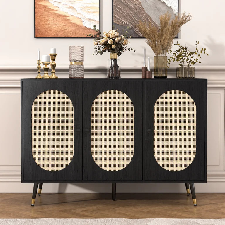 Catrimown Buffet Cabinet, Rattan Sideboard Storage Cabinet, Credenzas and Sideboards Cabinet Acce... | Walmart (US)