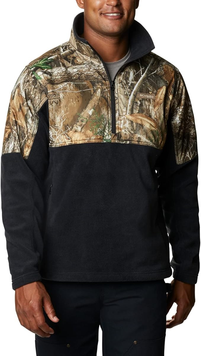 Columbia Mens PHG Fleece Overlay 1/4 Zip | Amazon (US)