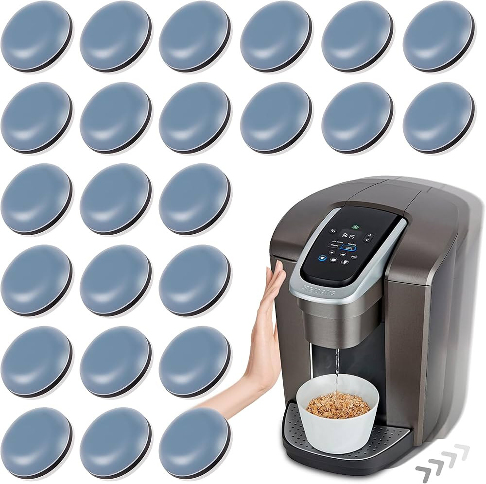 Appliance Sliders for Kitchen 24 PCS Self-adhesive Small Kitchen Finds Appliance Slider Hacks Eas... | Amazon (US)