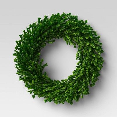 21.25" Preserved Boxwood Wreath - Threshold™ | Target