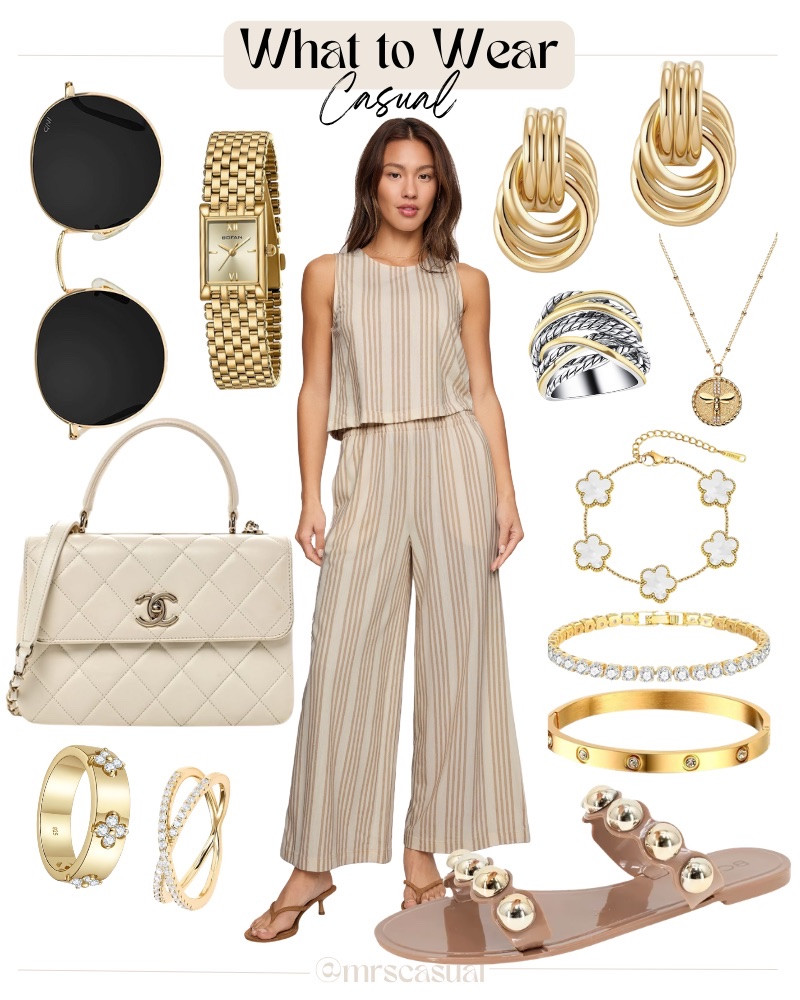 This striped set is one of those throw on and instantly look chic outfits 🤍🔗⬇️

#LTKmomlife #LTKSeasonal #LTKOver40