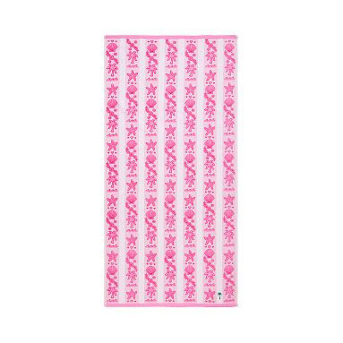 Pink Palm Puff Bath Towel | Pottery Barn Teen