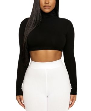 Naked Wardrobe Turtleneck Crop Top | Macys (US)