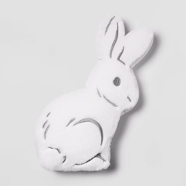 Bunny Shaped Pillow White - Spritz&#8482; | Target