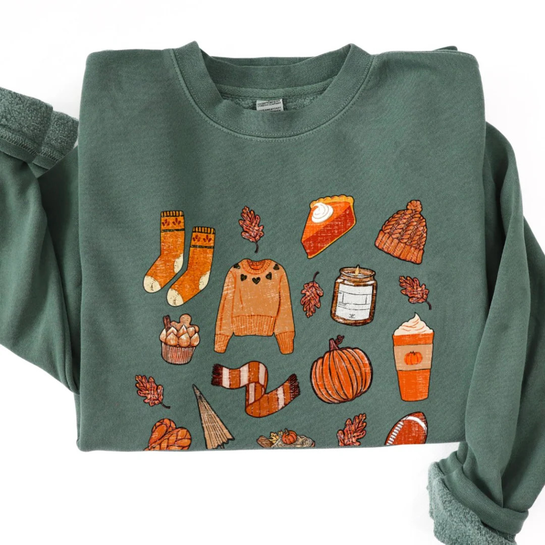 'All The Fall Things' Cozy Crew | United Monograms