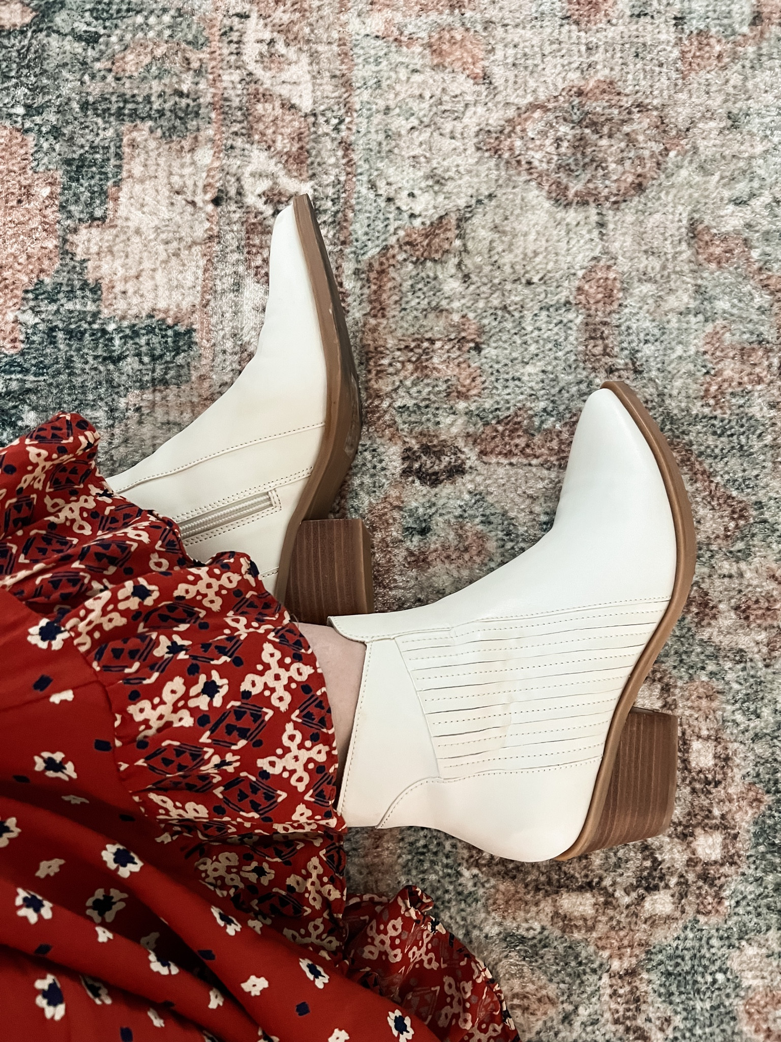 Perfect white bootie on sale 

#LTKfindsunder100 #LTKshoecrush #LTKsalealert