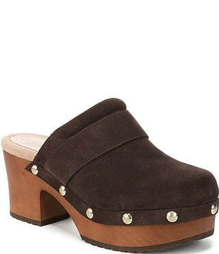 Dr. Scholl's Original Feels Suede Studded Platform Clogs | Dillard's | Dillard's