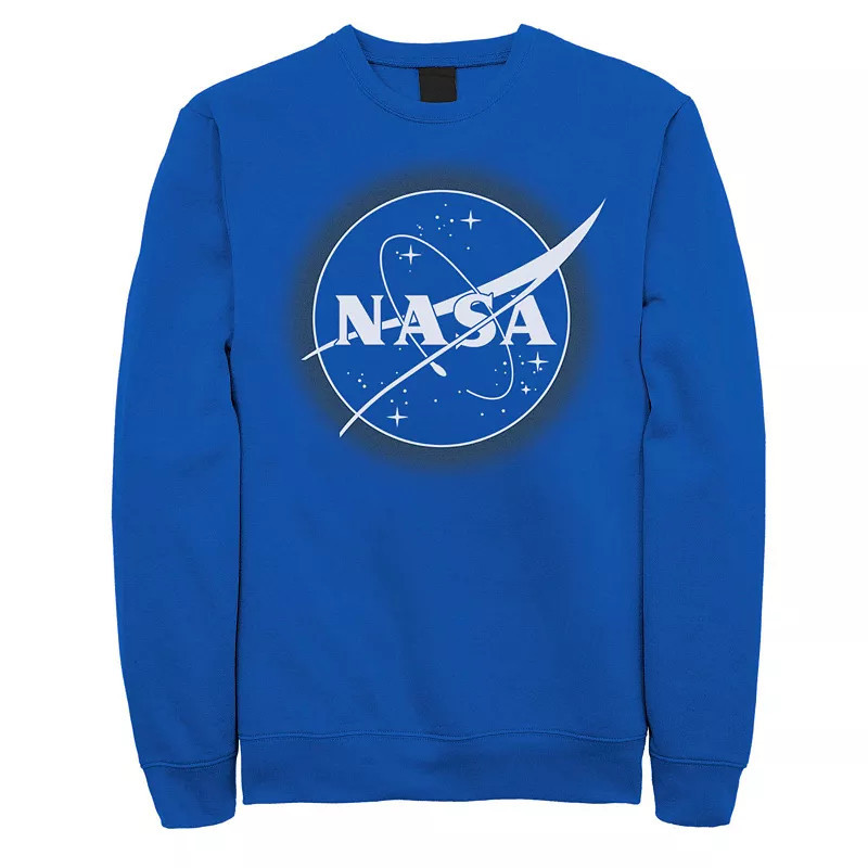 Men's NASA Particle Logo Sweatshirt, Size: Large, Royal | Kohl's