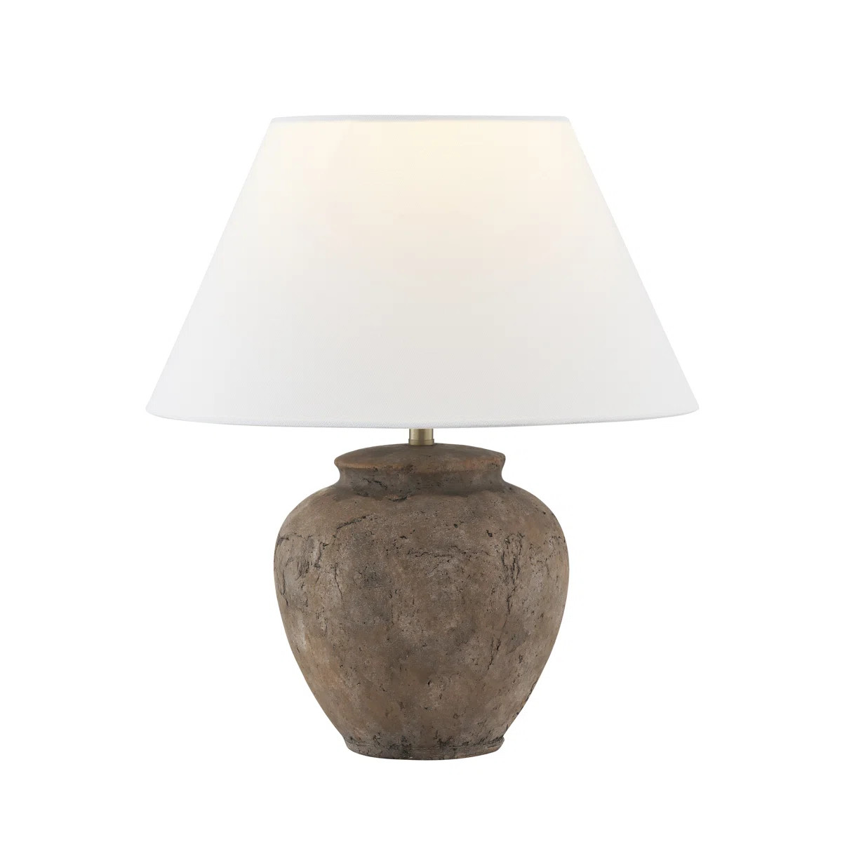 Willhite 16" Table Lamp with Fabric Shade, Brown | Wayfair North America