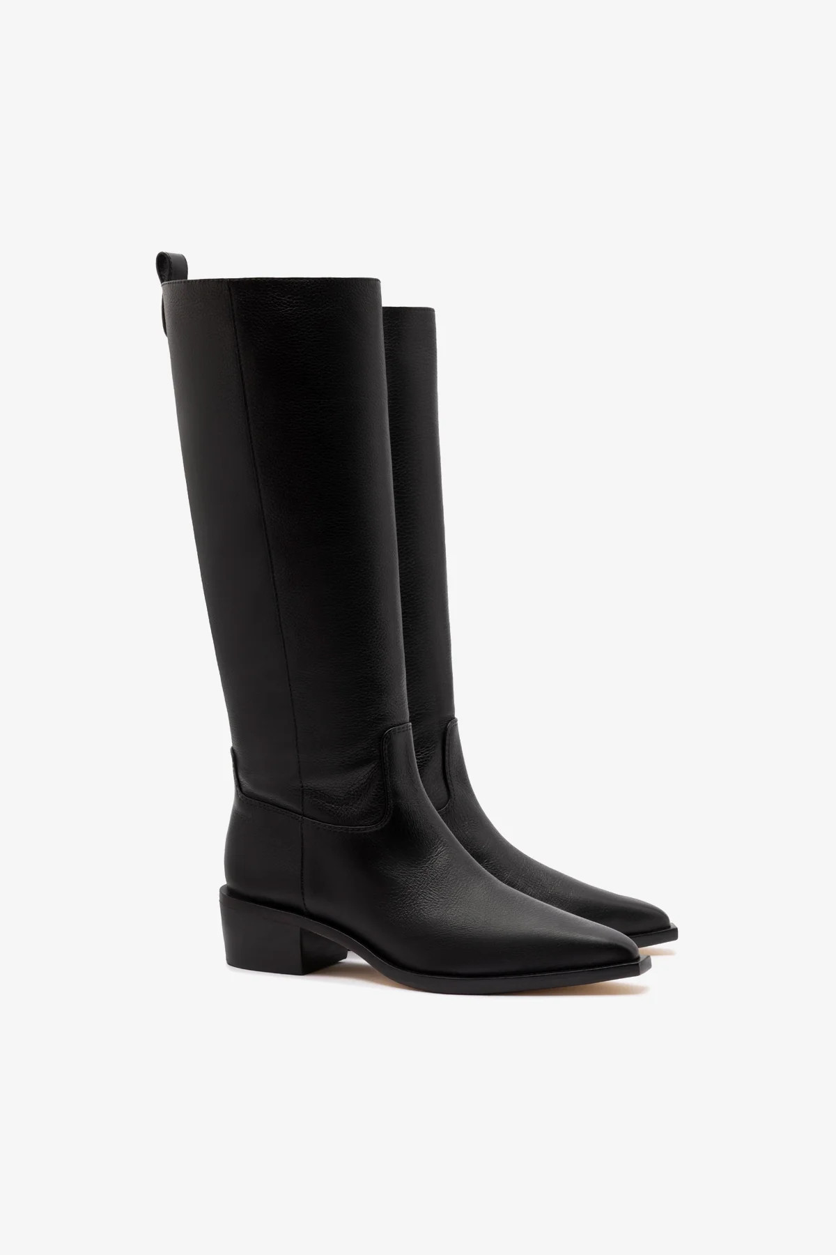 Florencia Boot In Black Leather | Larroude