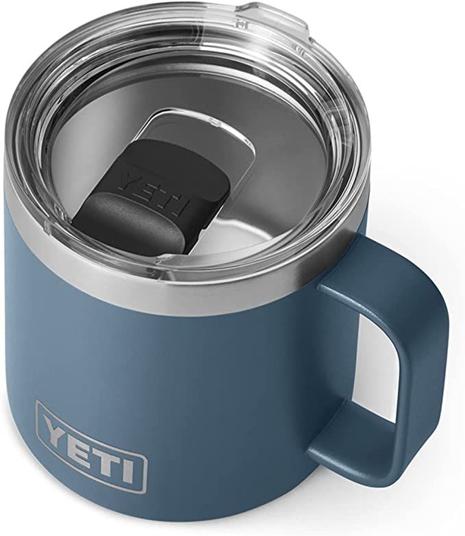 Amazon.com: YETI Rambler 14 oz Mug, Vacuum Insulated, Stainless Steel with MagSlider Lid, Navy : ... | Amazon (US)