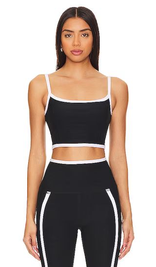 Spacedye New Moves Cropped Tank in Darkest Night & Cloud White | Revolve Clothing (Global)