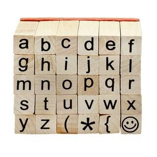 Recollections™ Wood Stamp Set, Small Lower Case Alphabet | Michaels Stores