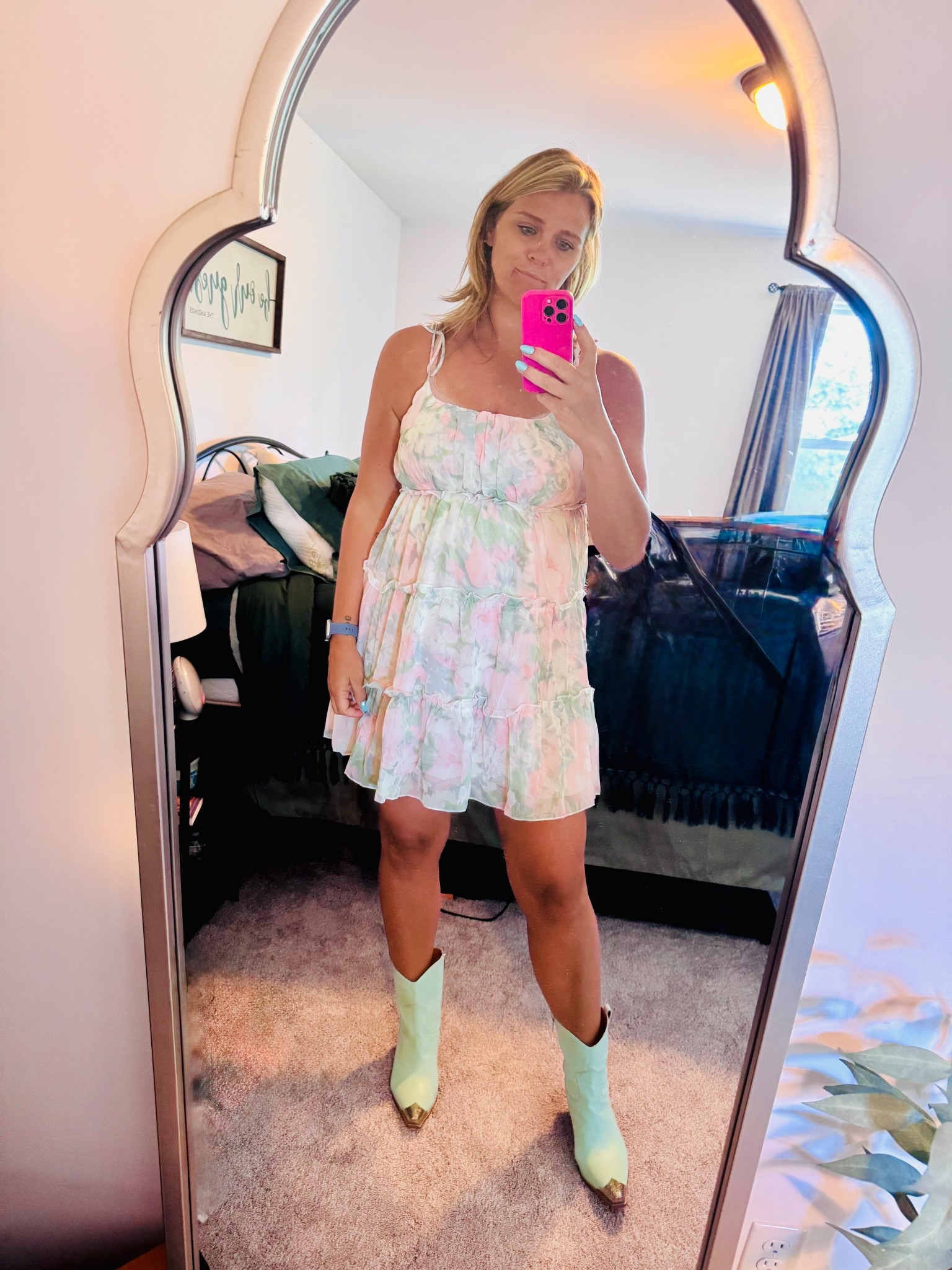 Floral dress & cowboy boots 

#LTKFindsUnder50 #LTKStyleTip #LTKTravel