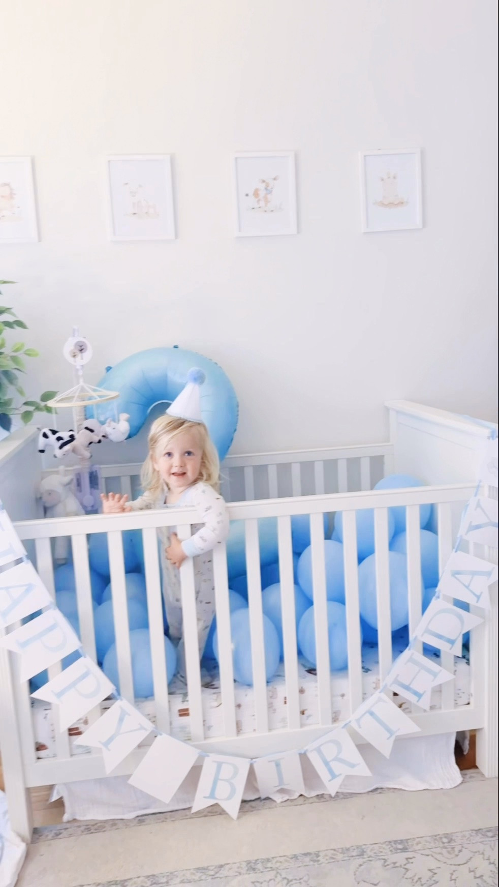 C e l e b r a t e   G o o d  T i m e s  !!! 🥳  Is there anything cuter than sweet brother besties 👶🏼🩵👶🏼 in a crib full of baby blue balloons?! 🎈