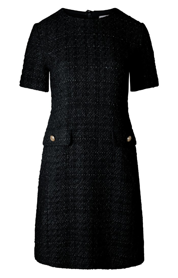 Ladies Short Sleeve Boucle Dress | The House Of Bruar