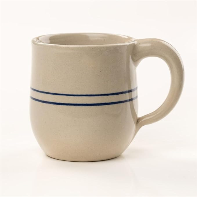 Stoneware Drinking Mug Heritage Blue Stripe Round | Amazon (US)